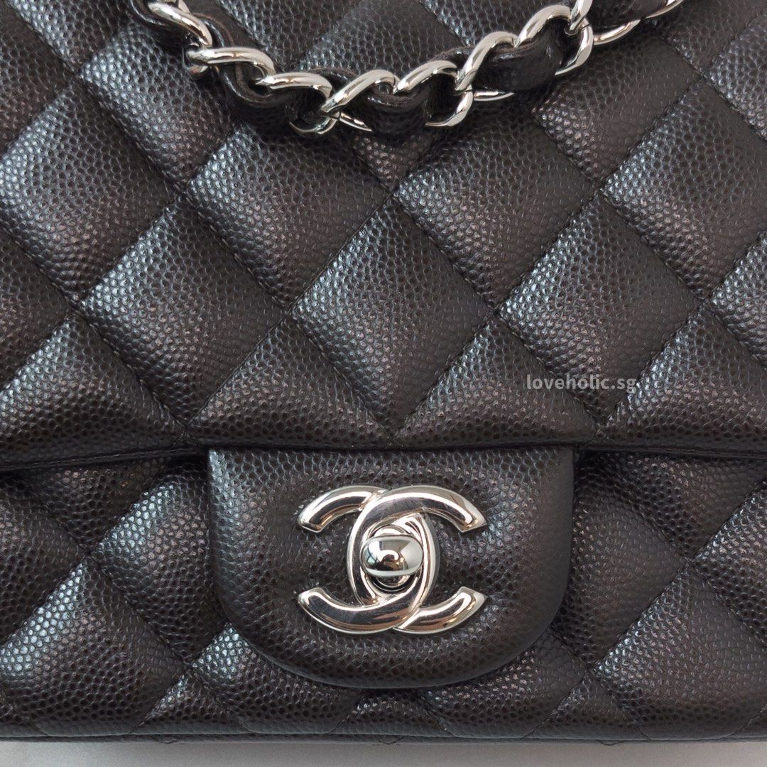 Chanel Classic Flap Chervon Medium | 19S Beige Caviar Gold Hardware sku 1872