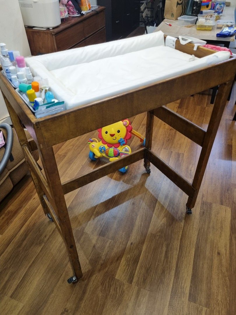 Changing table and bath tub baby trolley, Babies & Kids, Baby Nursery