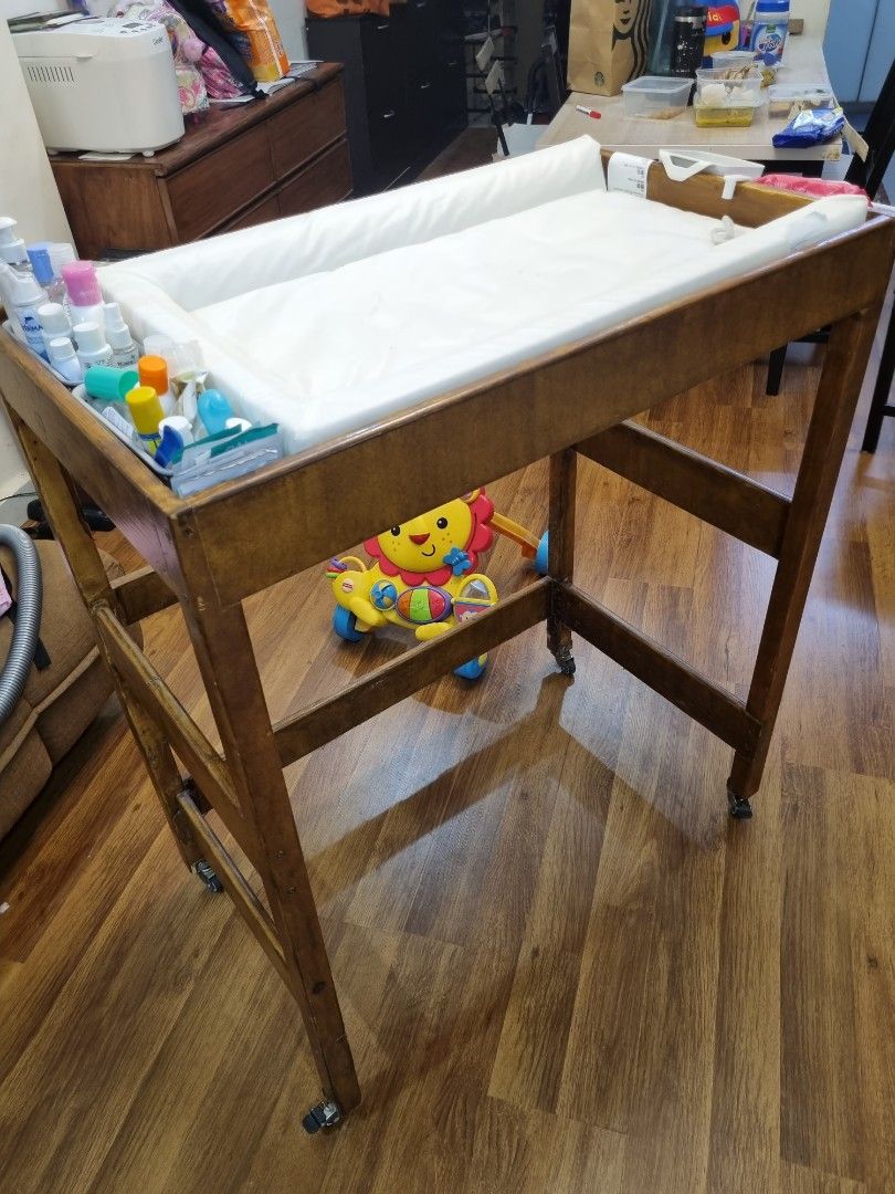 Changing table and bath tub baby trolley, Babies & Kids, Baby Nursery