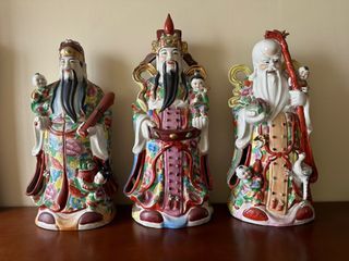 Chinese 3 wise men figurine
