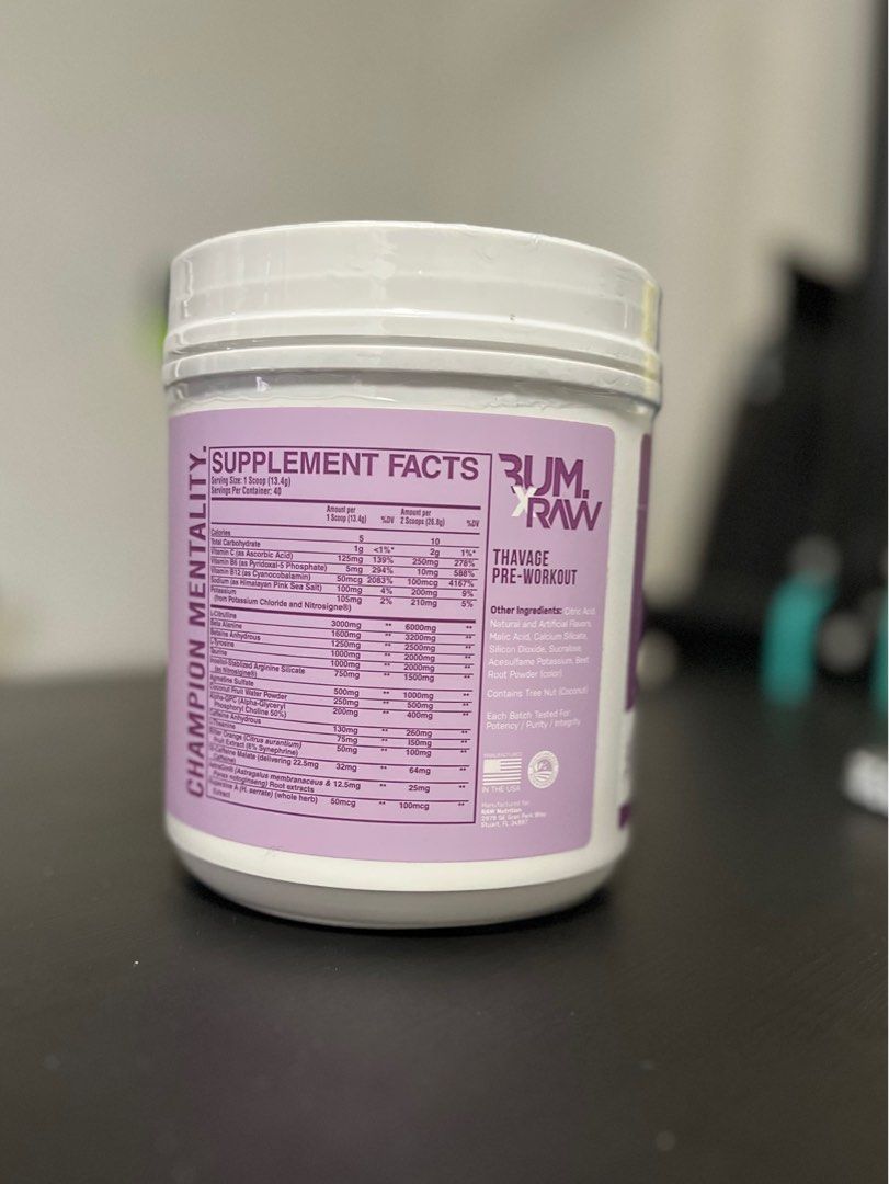 Chris Bumstead Cbum Thavage PreWorkout Rocket Candy flavour RAW