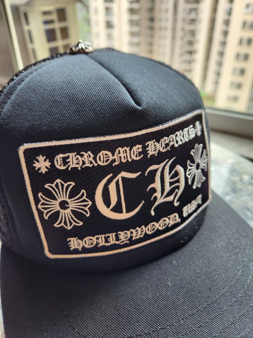 SOL着用】Chrome Hearts CH Baseball Cap 黒 黄 - キャップ