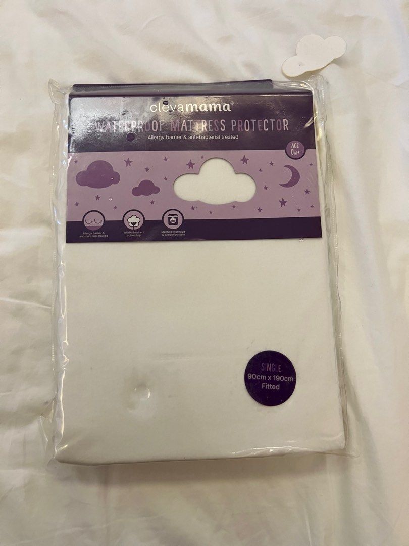 Clevamama Waterproof Mattress Protector Single Brand New