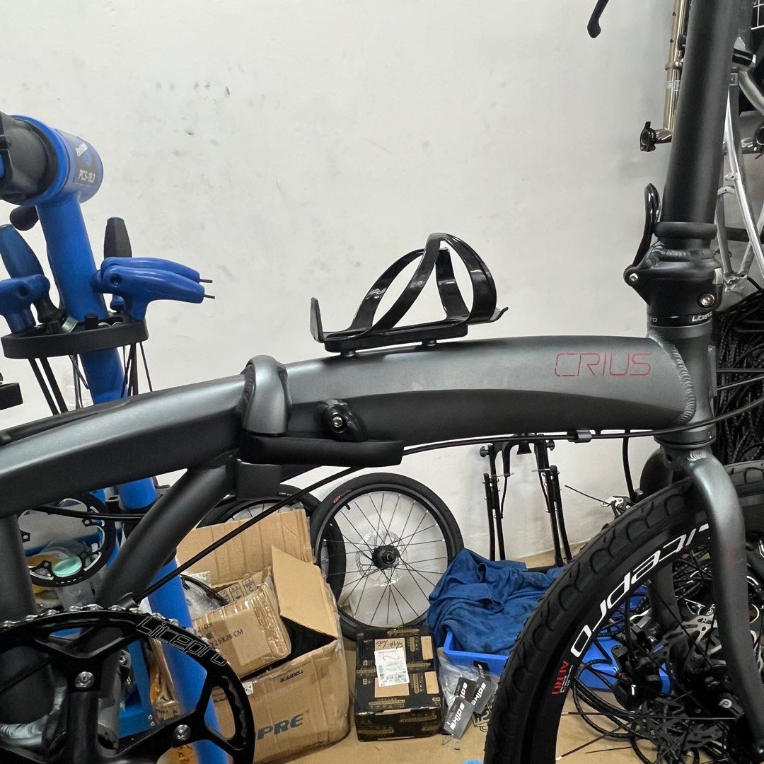 Crius velocity foldable bike shimano Tiagra Litepro hydraulic brake 451 wheel set, Sports