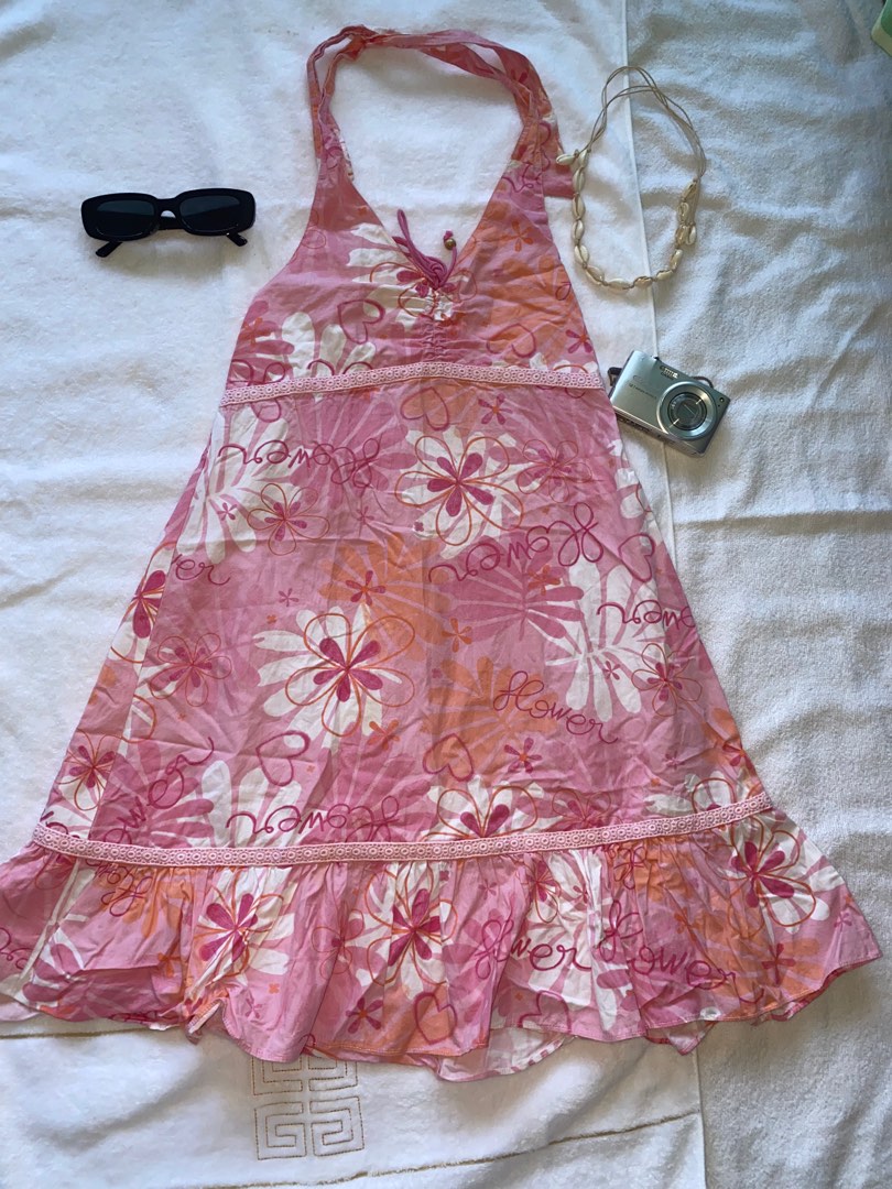 cute floral pink dress, Women's Fashion, Dresses & Sets, Dresses on