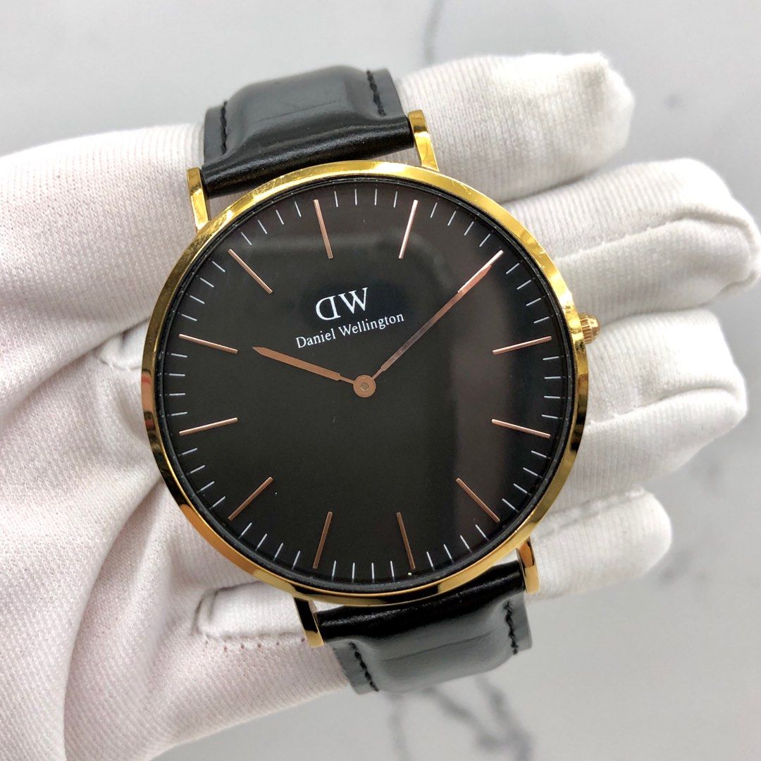 Daniel wellington black mens watch top