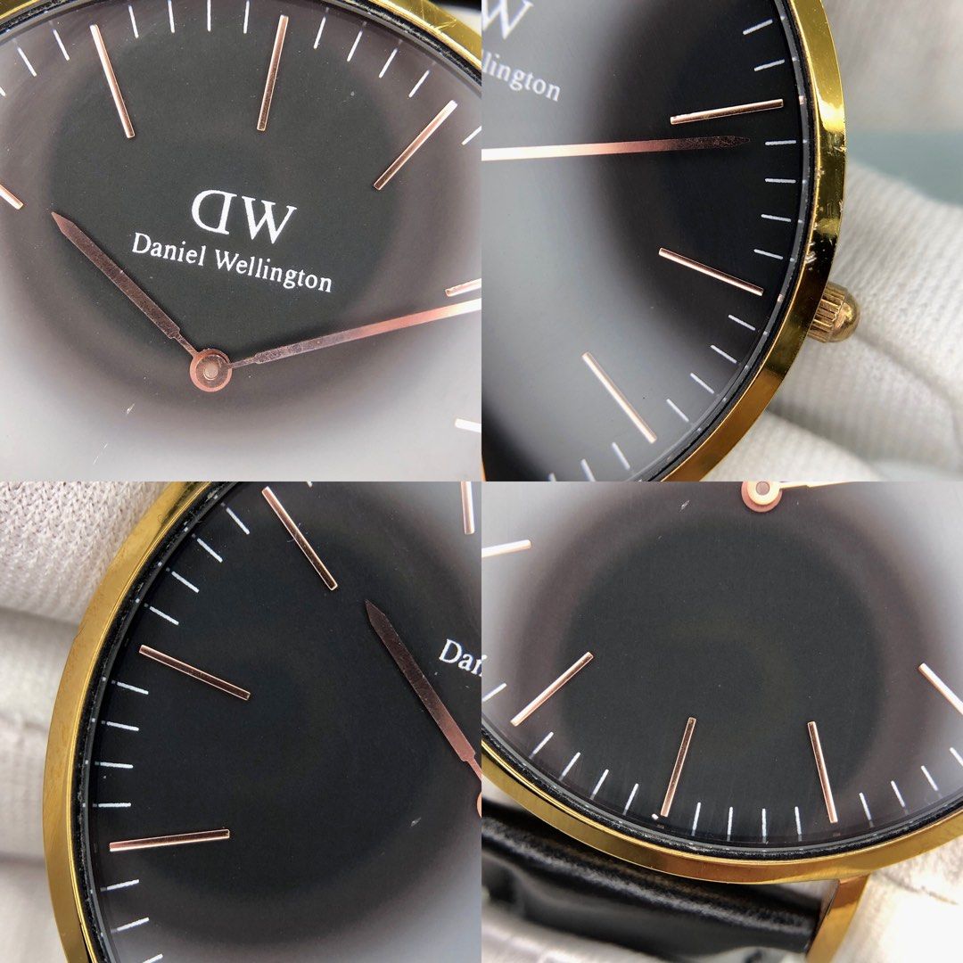 DANIEL WELLINGTON B40R8 PETITE SHEFFIELD BLACK DIAL MENS WATCH QUARTZ 227000847 FI