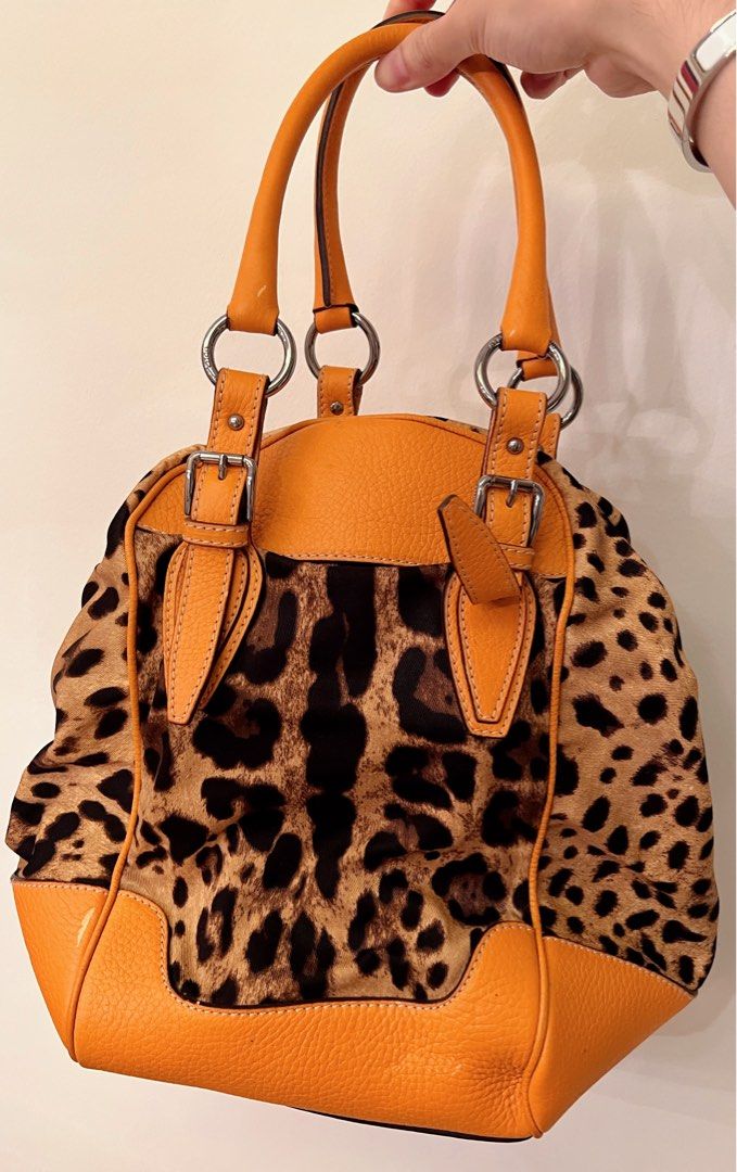 D&g leopard shop print bag
