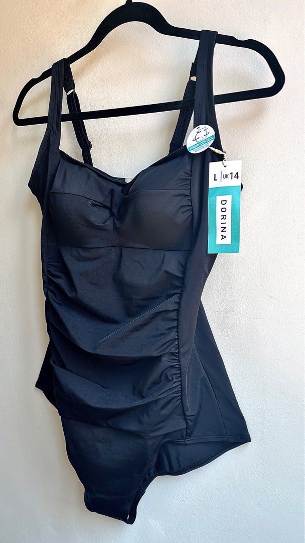 Dorina Fiji Curves Shaping Swimsuit in Black / plus size swimsuit ...