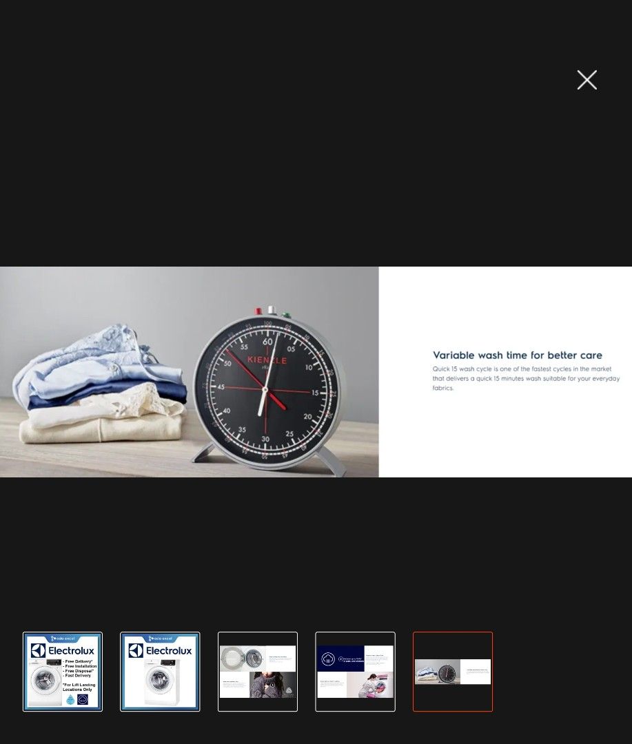 Electrolux EWF7525EQWA 7.5kg Ultimatecare 500 Front Load Washing