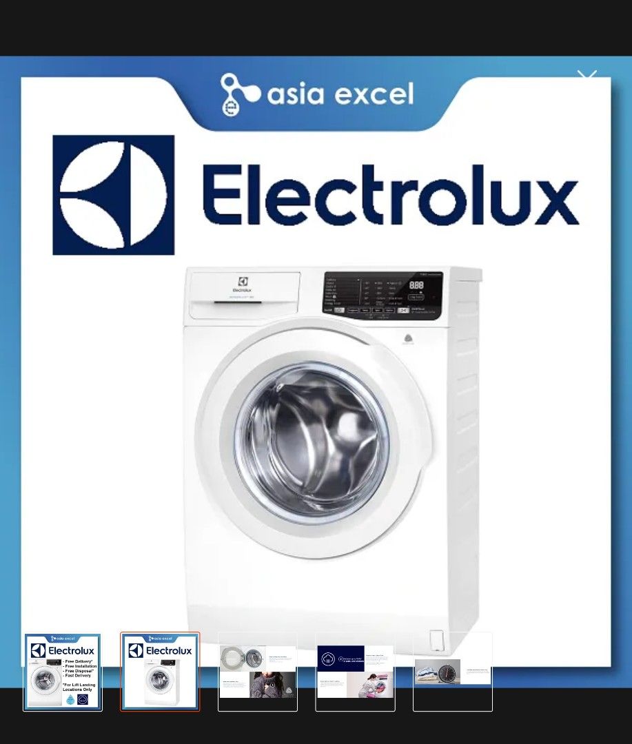 Electrolux EWF7525EQWA 7.5kg Ultimatecare 500 Front Load Washing