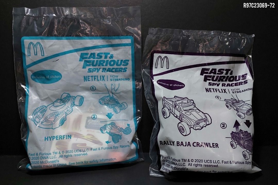 Fast & Furious Spy Racers (Complete Set of 4) [McDonald's PH Happy Meal ...
