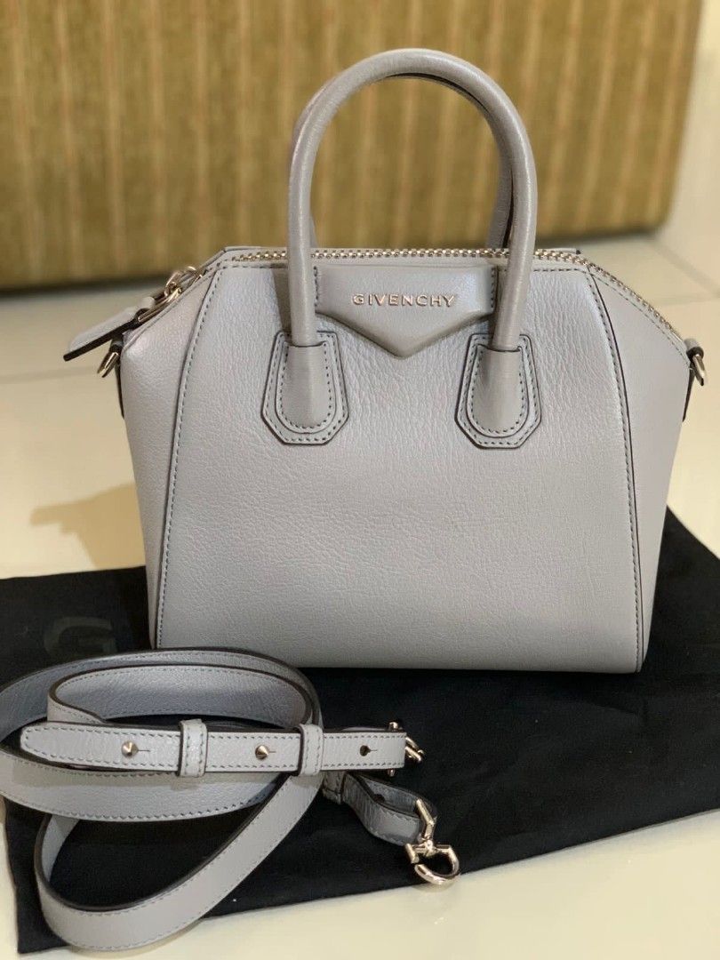 Fast Sale VGC Givenchy Antigona Mini Grey Thn 2019 With booklet