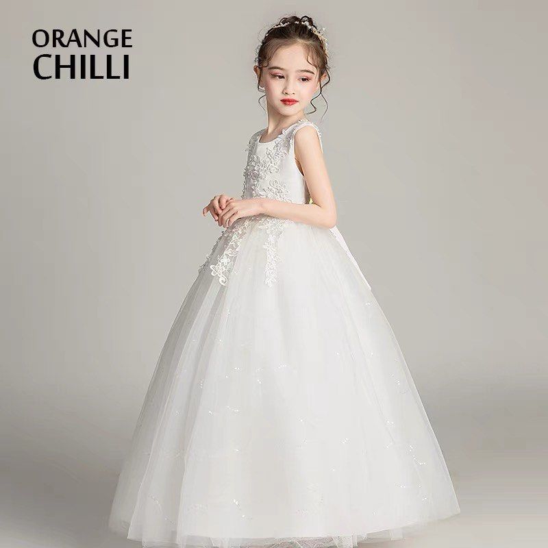 Girls white flower girl dress store