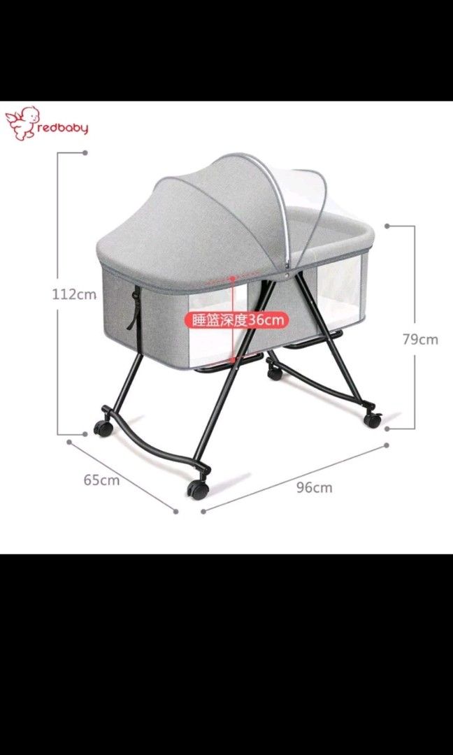 Foldable travel cot with wheels, Babies & Kids, Baby Nursery & Kids ...