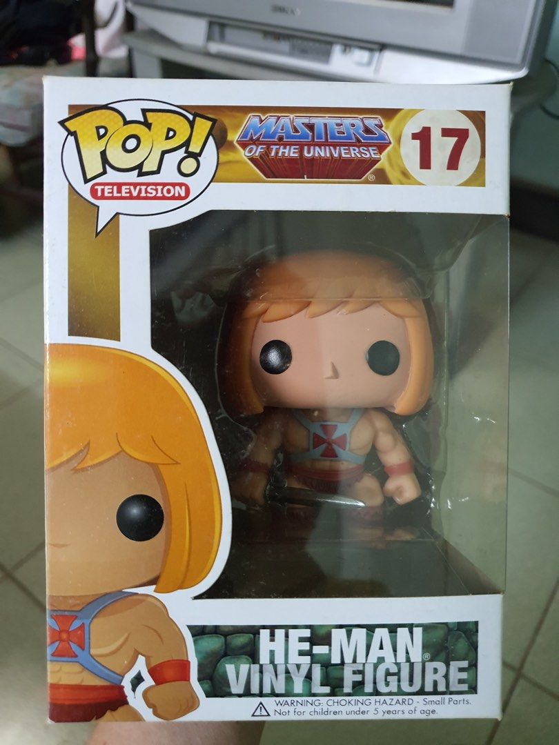 Funko Pop rare He-Man bundle (Category: Figurines & Statues) located in Quezon City. Submitted by anthonyfeliciano (Listing ID 1231677840, Image 1). Description: He-Man #17 She-Ra #18 Hordak #21 Skeletor disco SDCC #19.
