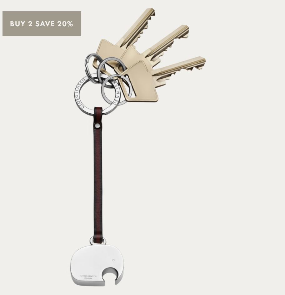 Georg jensen elephant new arrivals keyring