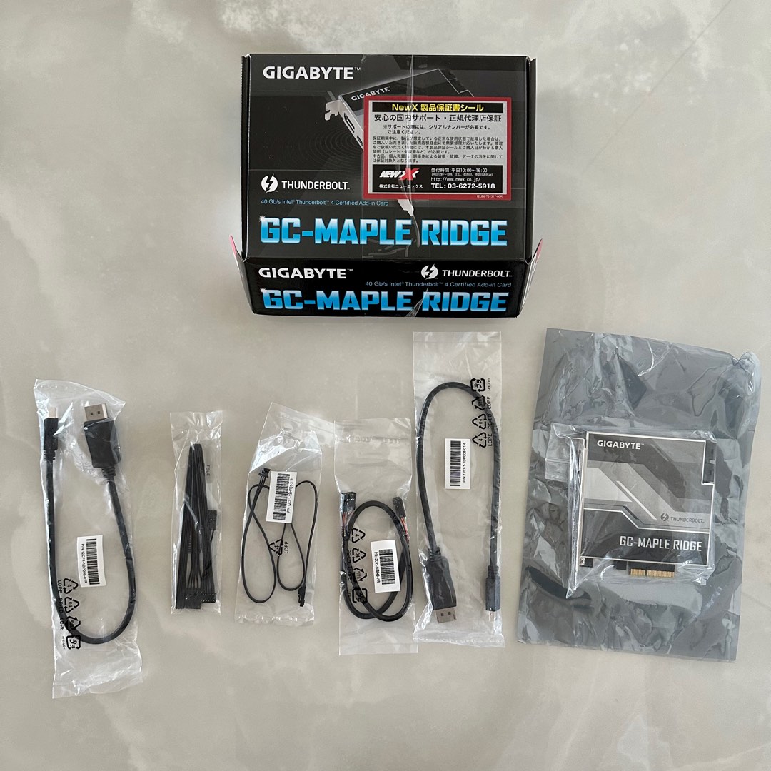 GIGABYTE GC-Maple Ridge Thunderbolt 4 Card, Computers & Tech, Parts ...
