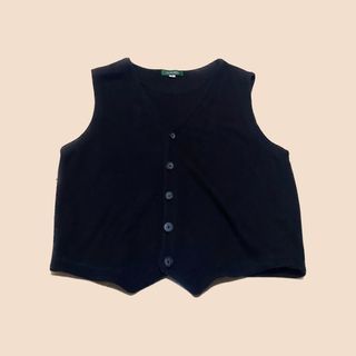 GIORDANO Black Button Down Vest