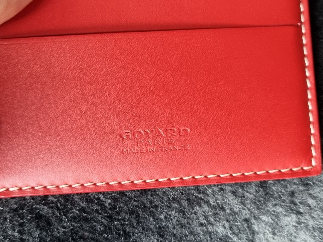 Goyard Saint Pierre Card Holder Red in Canvas/Calfskin - US