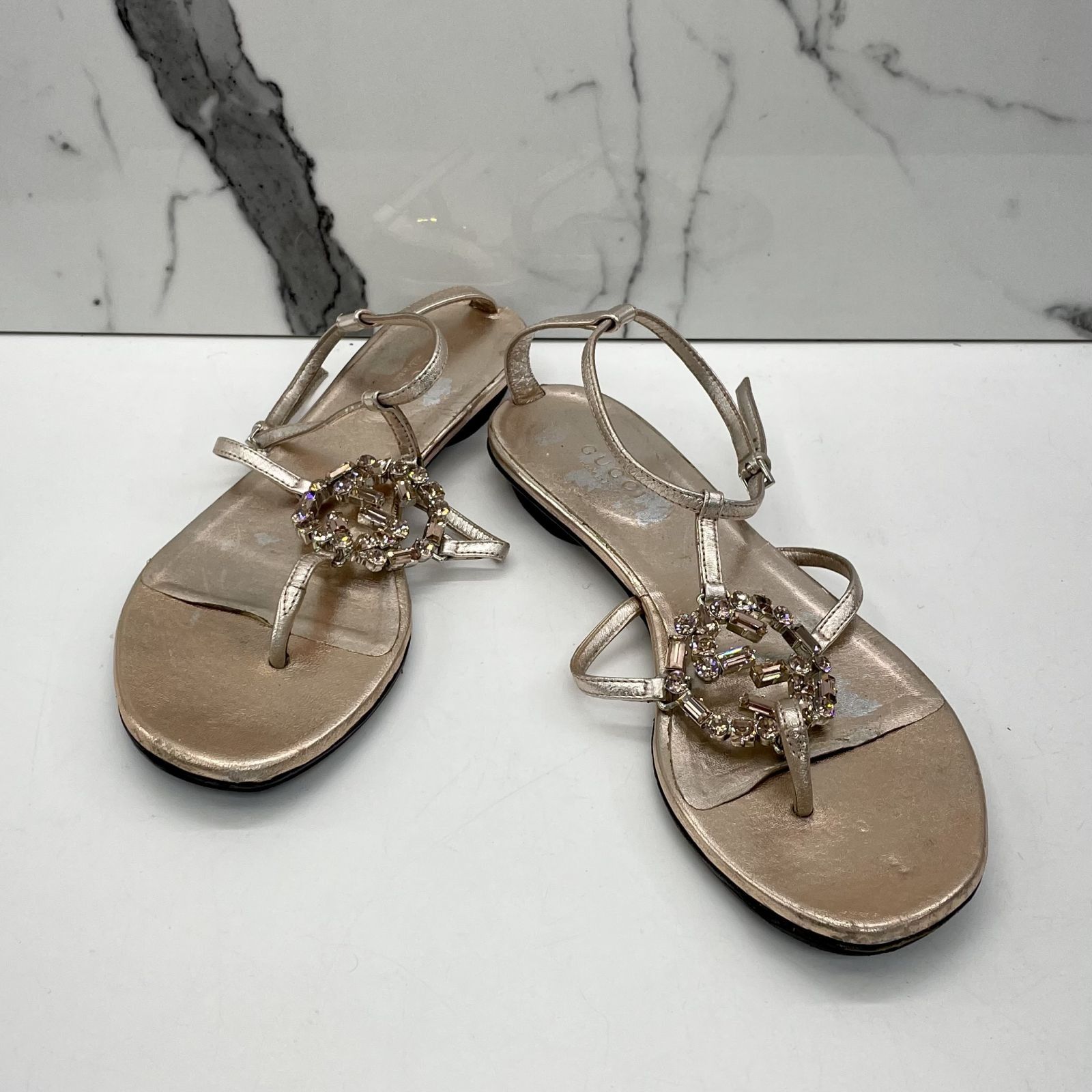 GUCCI RHINESTONE SANDALS 237013047 EK
