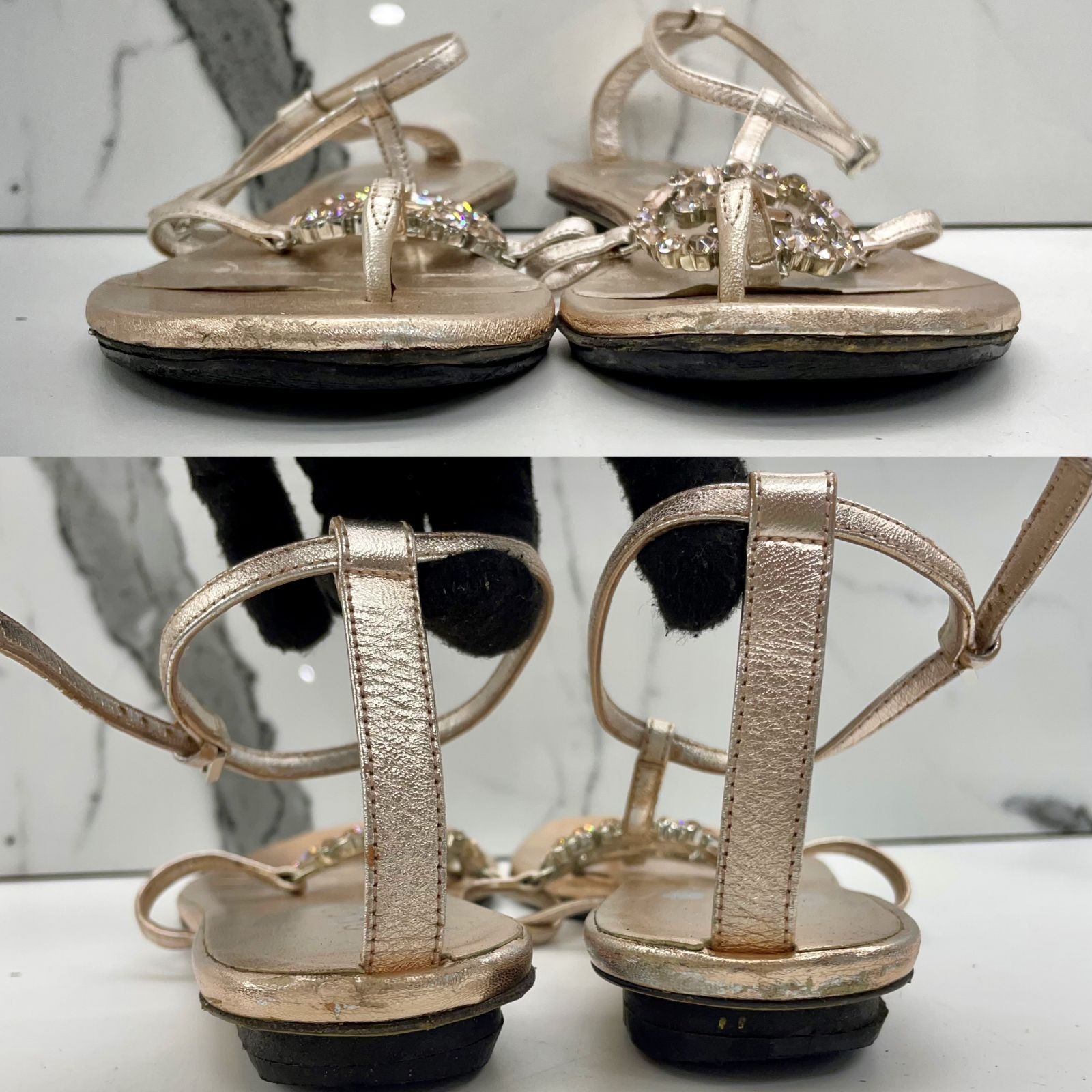 GUCCI RHINESTONE SANDALS 237013047 EK Luxury Sneakers Footwear