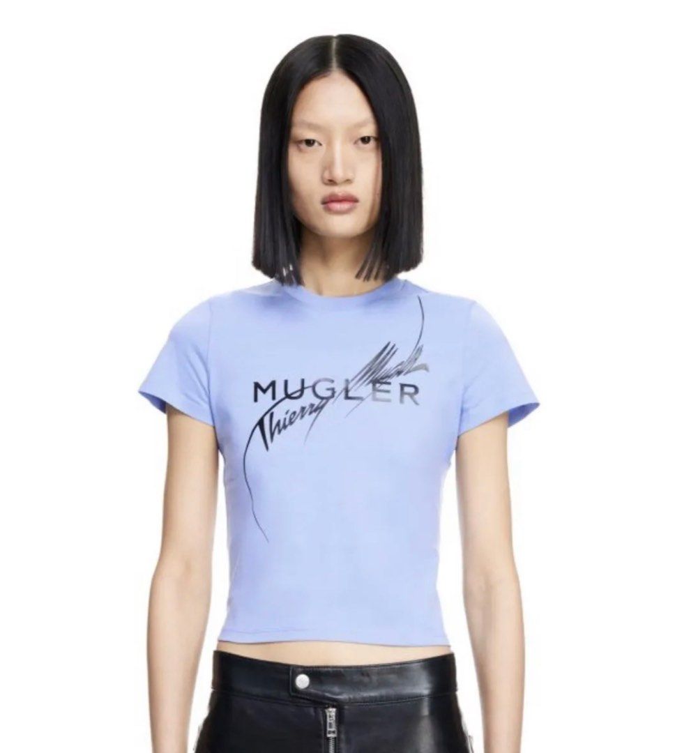 H M Mugler Printed Fitted T Shirt Brand New with Tag Women s