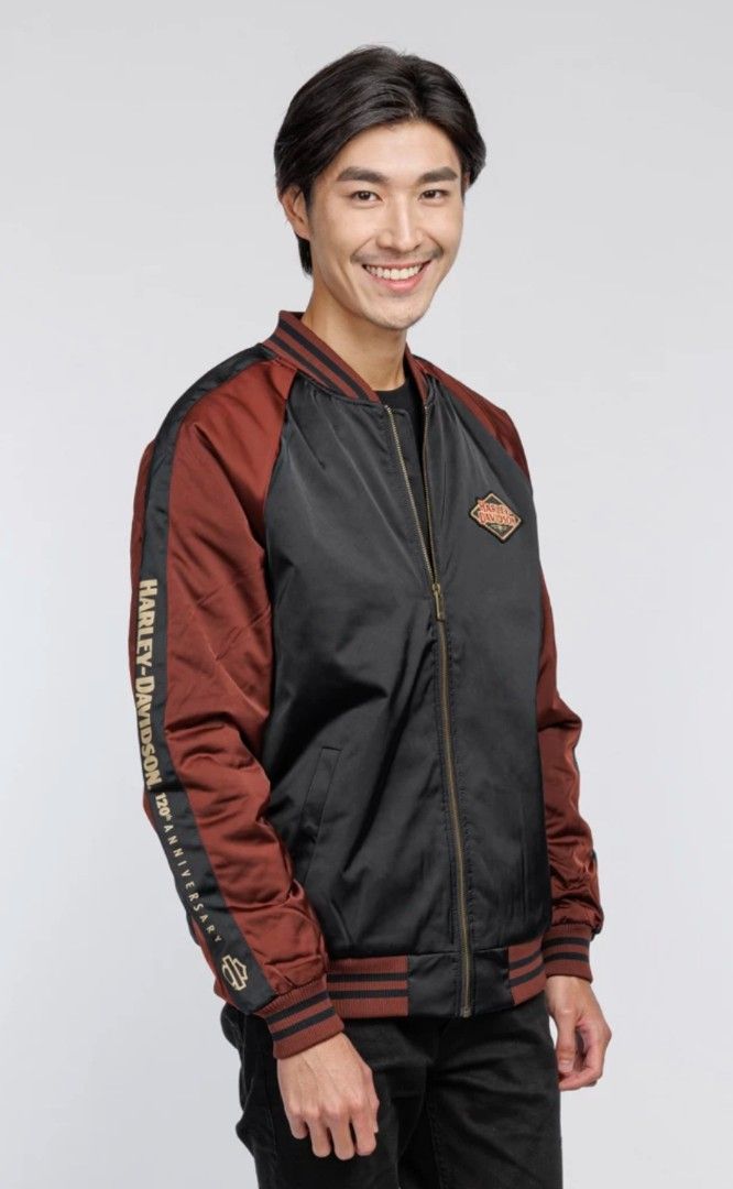 Harley Davidson 120th Anniversary Souvenir Jacket, Men's Fashion, Coats,  Jackets and Outerwear on Carousell