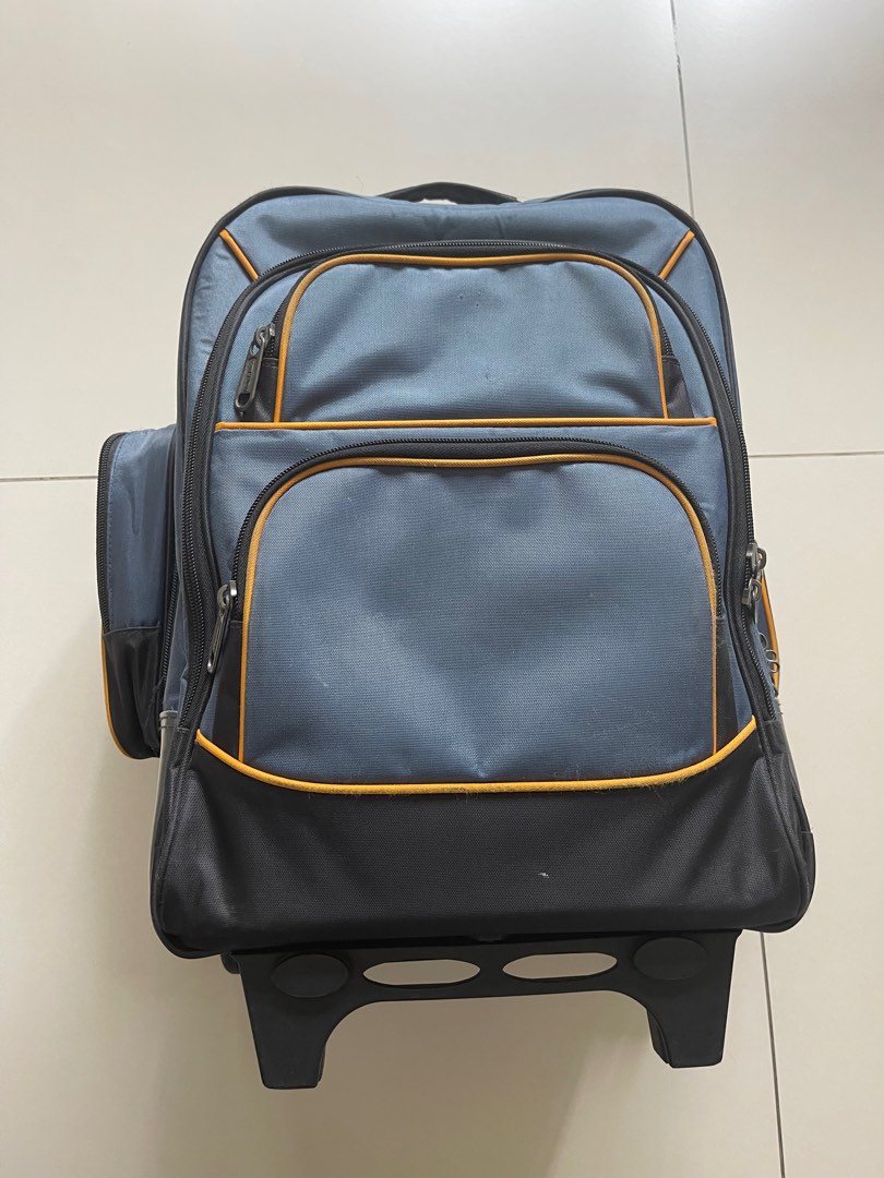 Hawk Trolley School Bag Preloved (BLUE) on Carousell