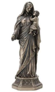 Heart of Mary Cold Cast Bronzed