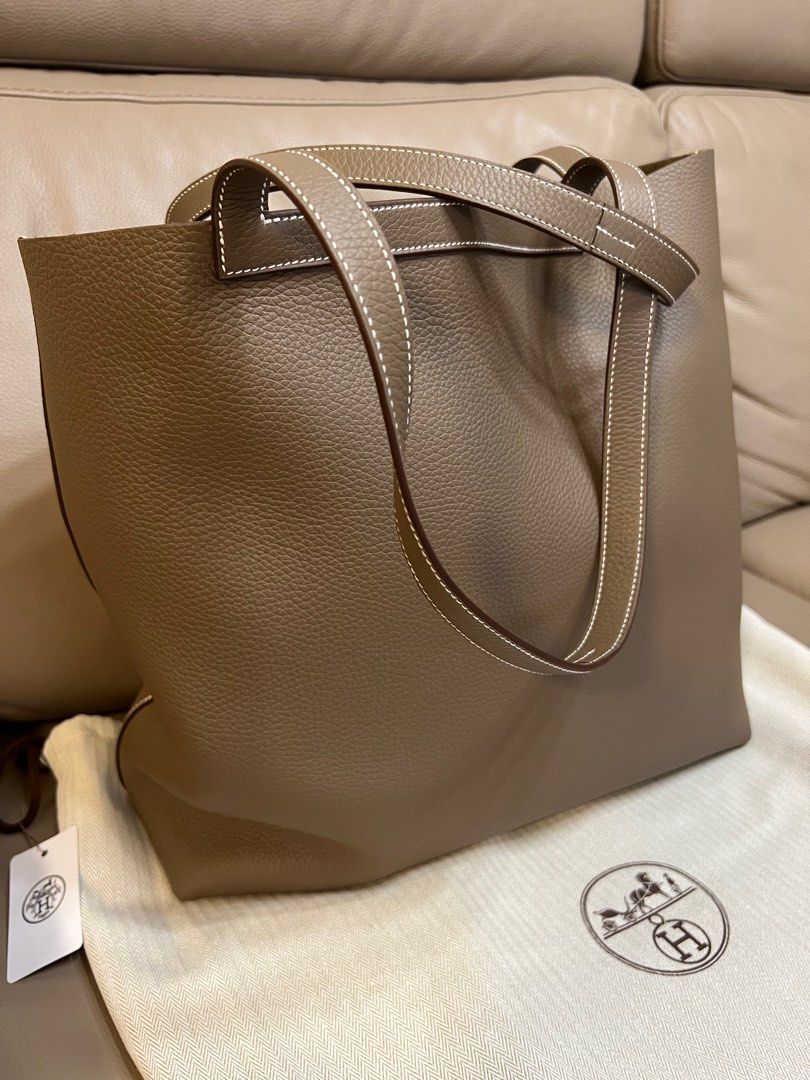 Hermes cabasellier 46 Etoupe, 女裝, 手袋及銀包, Tote Bags - Carousell