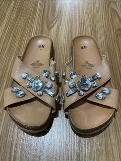 H&M Tan Leather Sandals