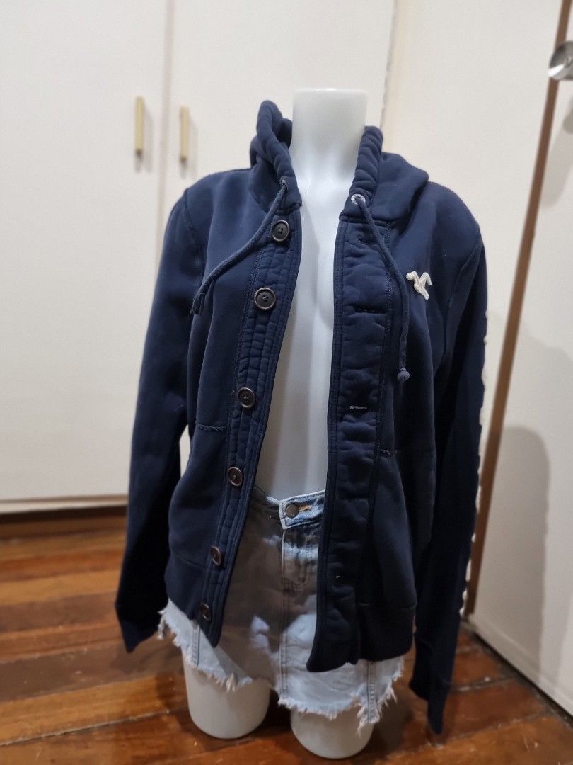 Hollister leather jacket with hood new arrivals