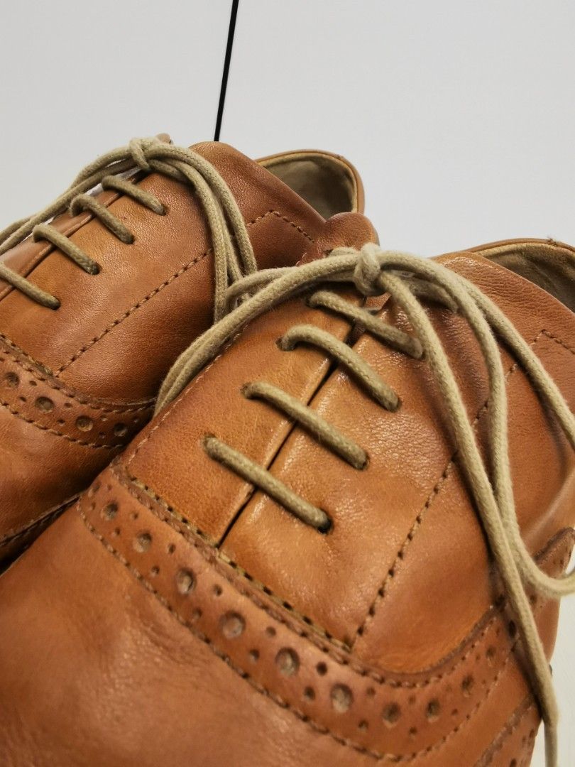 Hush Puppies Shiba Brogue Oxford Brown Shoes Men s Fashion