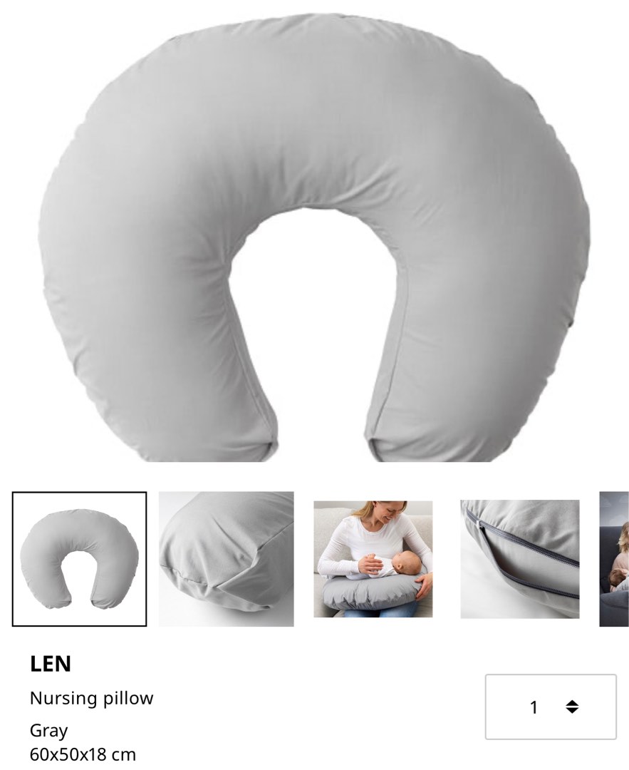 Ikea len sales nursing pillow review