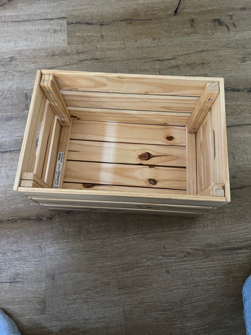 IKEA Wooden Crate, Furniture & Home Living, Home Improvement