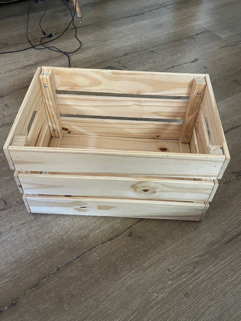 IKEA Wooden Crate, Furniture & Home Living, Home Improvement