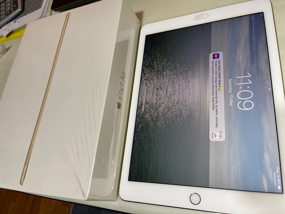 iPad Air 2 Wi-Fi ＋ Cellular 128GB Gold Apple iPad air 2nd generation Tablet, 16GB, WiFi + Cellular, Gold