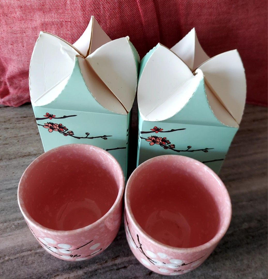 Set of Japanese Tea Cups, Furniture & Home Living, Kitchenware