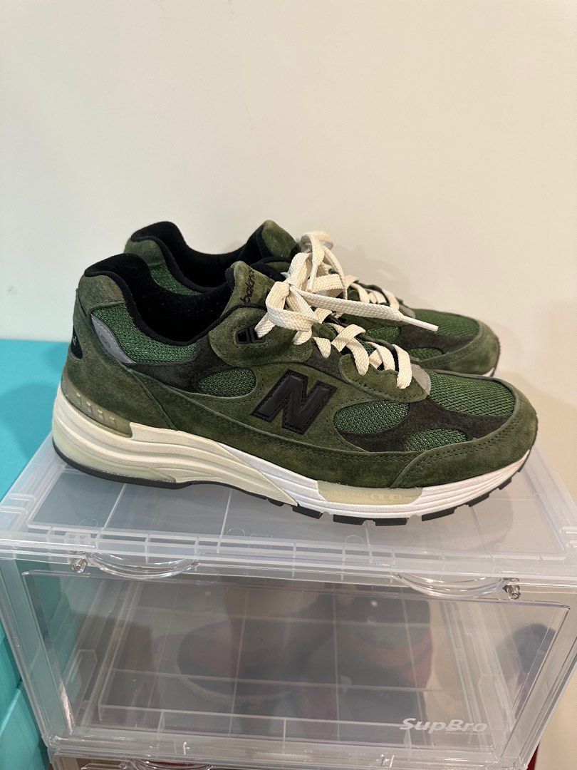 JJJJound x New Balance 992 Green M992JJ, 他的時尚, 鞋, 運動鞋在