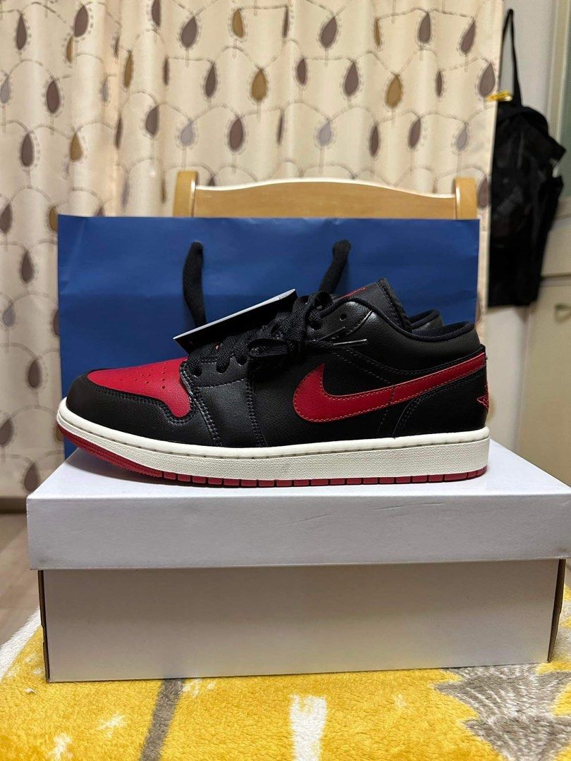 sail black red jordan 1
