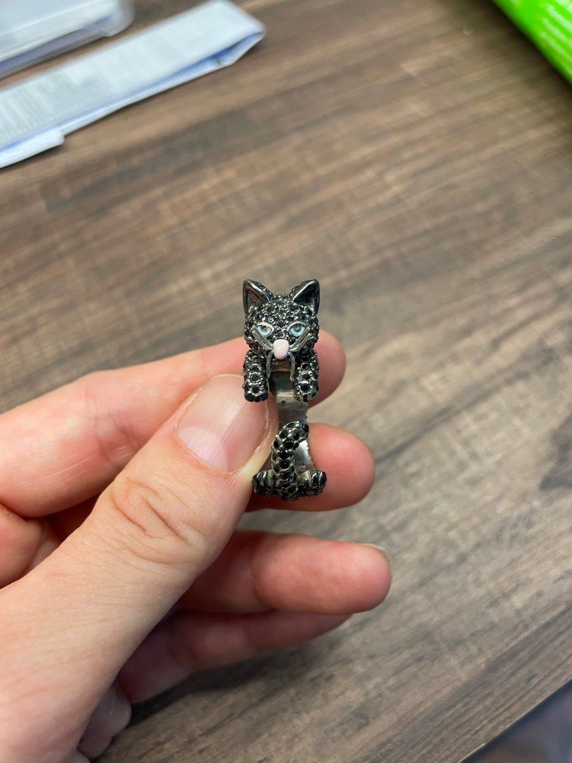 Kate spade black cat ring sale