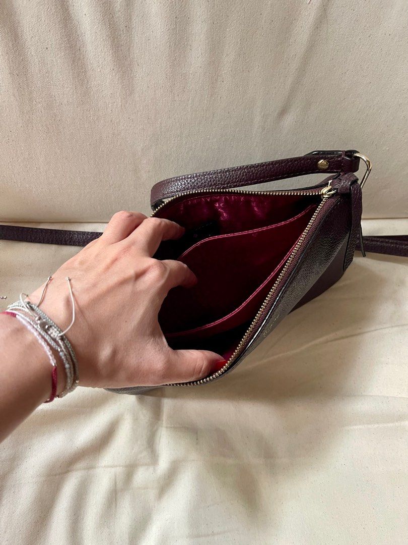 KATE SPADE NEW YORK Jackson Triple Gusset Pebble Leather Crossbody Bag