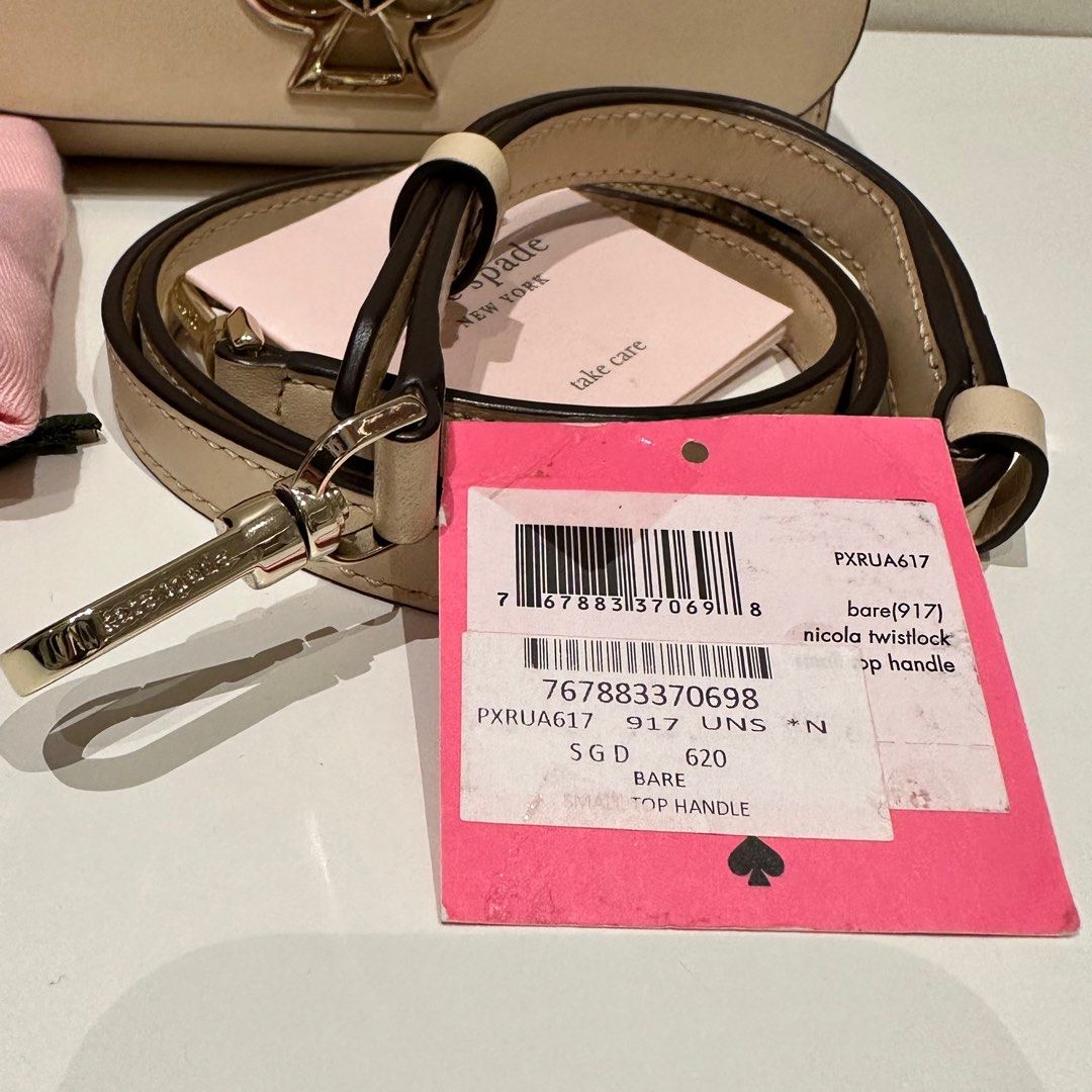 Kate Spade Nicola Twistlock in Bare Luxury Bags Wallets on