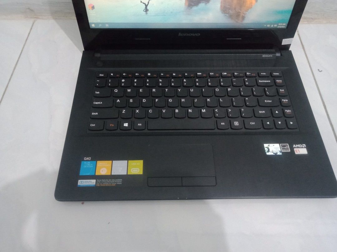 Laptop Lenovo G4045 Amd E16010 1.4GHz ram 4 gb HDD 500Gb on Carousell
