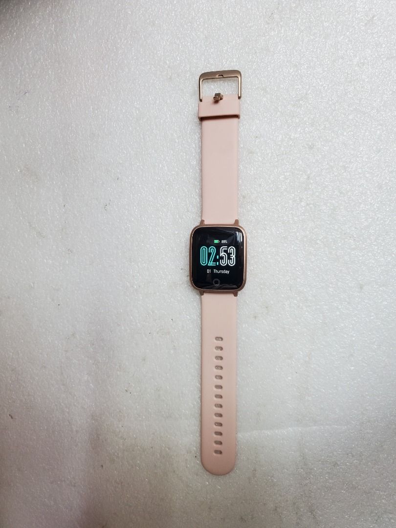 Lifebee Smart Watch Fitness Tracker HR Touch Screen Activity Tracker Pink Mobile Phones Gadgets Wearables Smart Watches on Carousell
