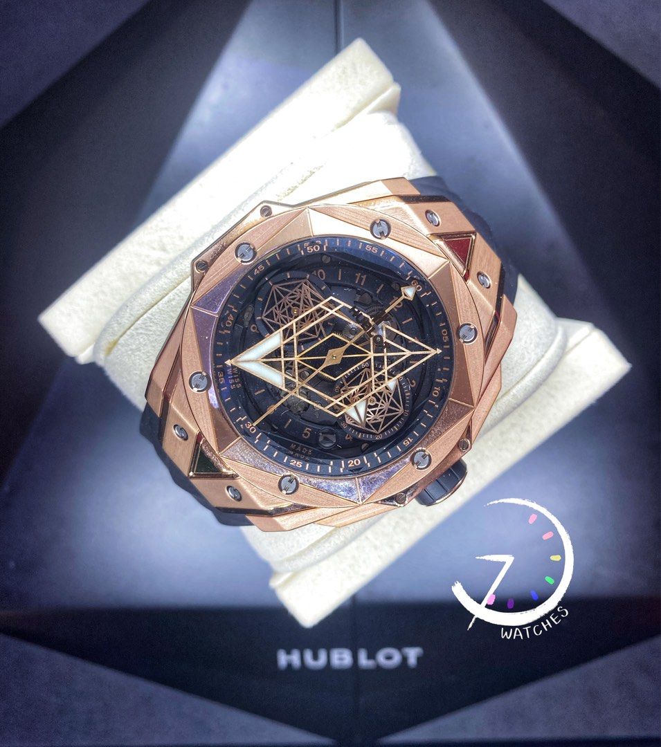 Hublot big bang unico sang bleu king gold clearance