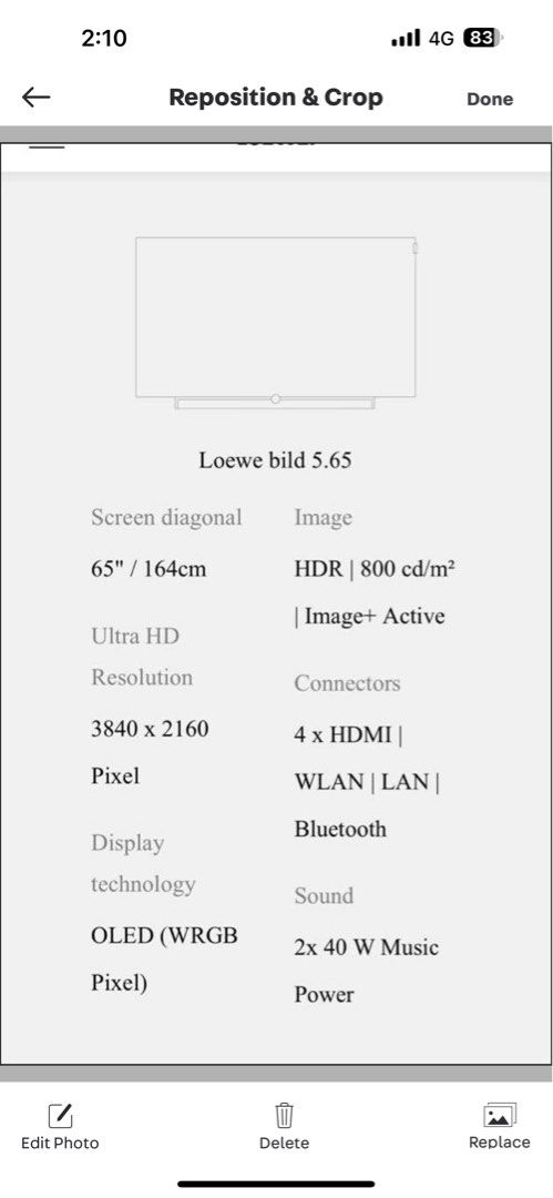 Bild on sale 5 oled