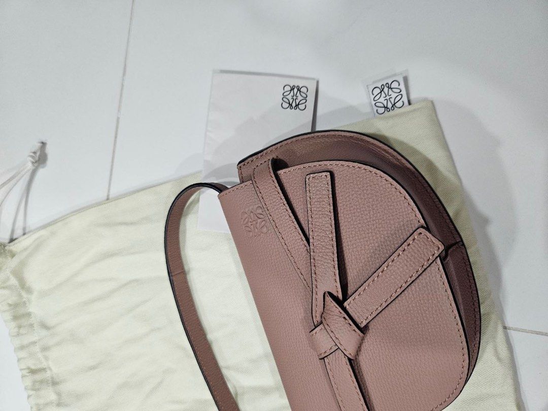 Loewe Mini Gate Dual Bag in Dusty Pink Luxury Bags Wallets on Carousell