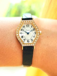 Gold watch with pink face hot sale